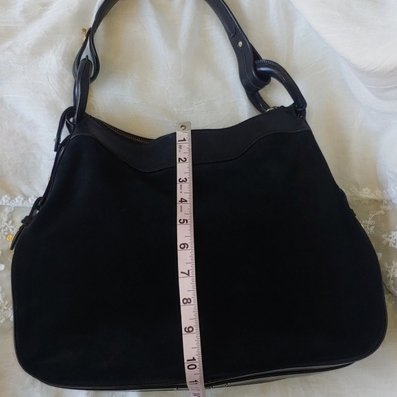 Jimmy Choo Black Leather and Suede Hobo Bag Luxury - Picture 7 of 17